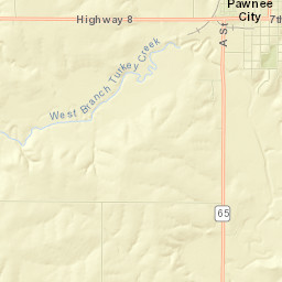 Pawnee City Street Map