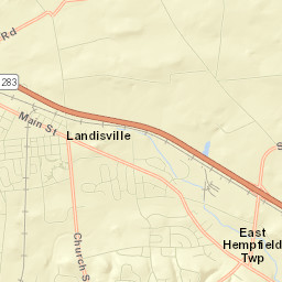 Landisville Street Map