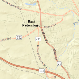 East Petersburg Street Map