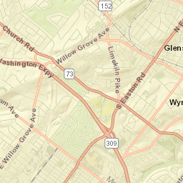 Wyncote Street Map