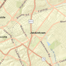 Jenkintown Street Map