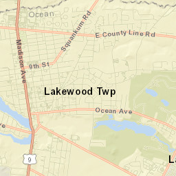Lakewood Street Map