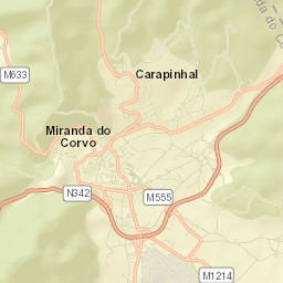 Miranda do Corvo Street Map
