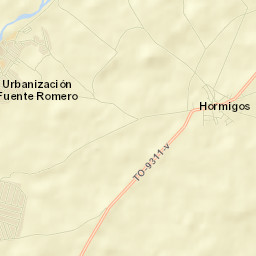 Hormigos Street Map