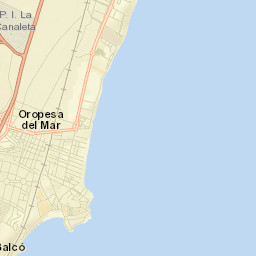Oropesa del Mar Street Map