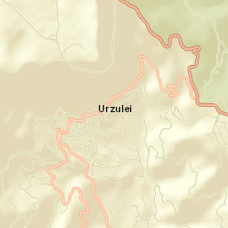Urzulei Street Map