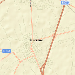 Scorrano Street Map