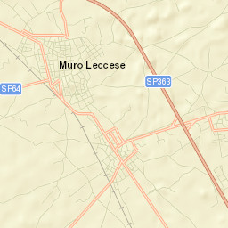 Muro Leccese Street Map