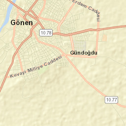 Gönen Street Map
