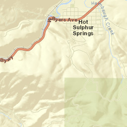 Hot Sulphur Springs Street Map