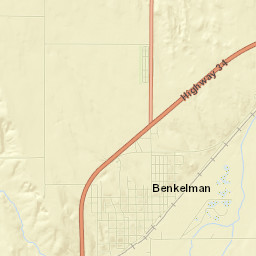 Benkelman Street Map