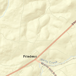 Friedens Street Map