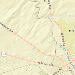 Shippensburg Street Map