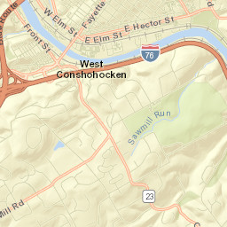 West Conshohocken Street Map