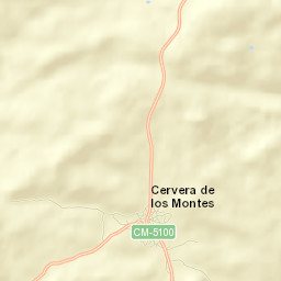 Cervera de los Montes Street Map