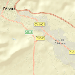 l'Alcora Street Map