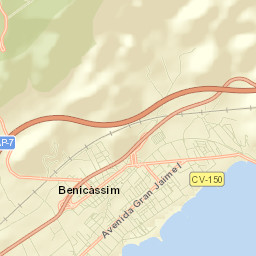 Benicàssim Street Map
