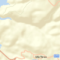 Ulà Tirso Street Map