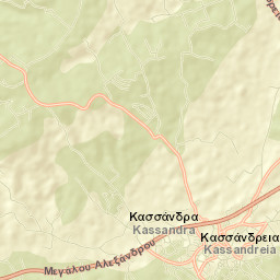 Kassándreia Street Map