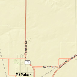 Mount Pulaski Street Map