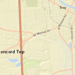 Troy Street Map