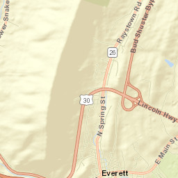 Everett Street Map