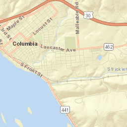 Columbia Street Map