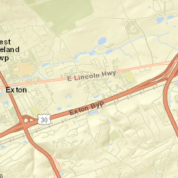 Exton Street Map