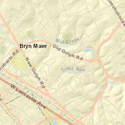 Bryn Mawr Street Map