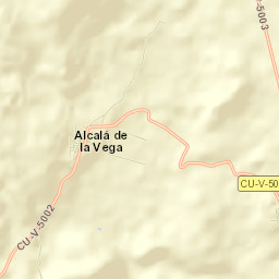 Alcalá de la Vega Street Map