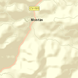 Montán Street Map