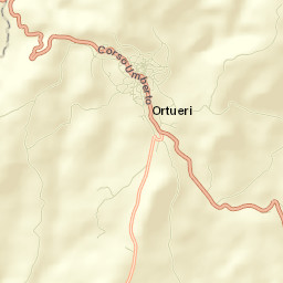 Ortueri Street Map
