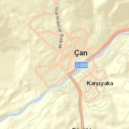 Çan Street Map