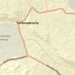 Türkmenbaşy Street Map