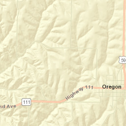 Oregon Street Map