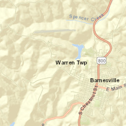 Barnesville Street Map