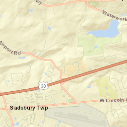 55 Washington Avenue, Coatesville, PA Street Map