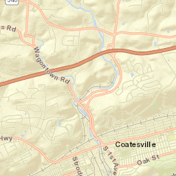 Coatesville Street Map