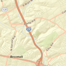 Broomall Street Map