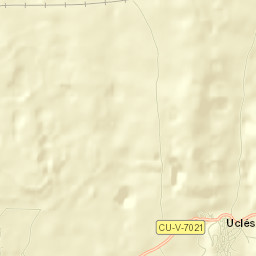 Uclés Street Map