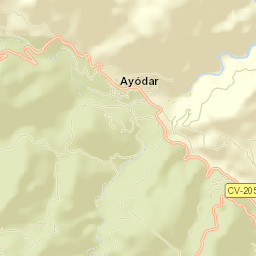 Ayódar Street Map