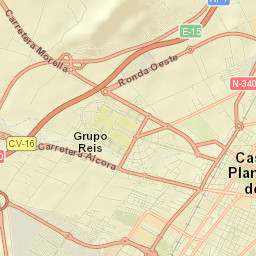 Castelló de la Plana Street Map