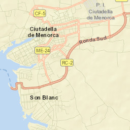 Ciutadella Street Map