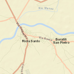 Baratili San Pietro Street Map