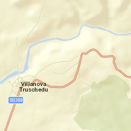 Villanova Truschedu Street Map