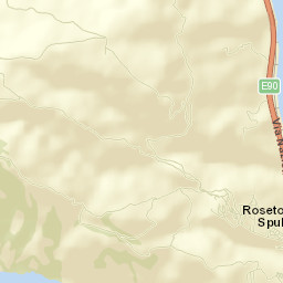 Roseto Capo Spulico Street Map