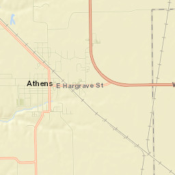 Athens Street Map