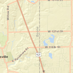Zionsville Street Map