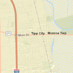 Tipp City Street Map
