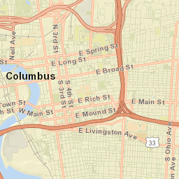 Columbus, Ohio Street Map